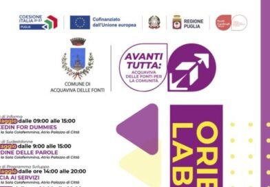 Avanti tutta – Acquaviva delle Fonti per la comunità: al via gli Orientation Lab